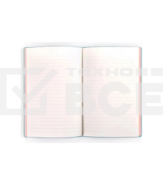 Блокнот Deli 22283LT-BLUE 210х143мм, искусственная кожа, 96л, голубой