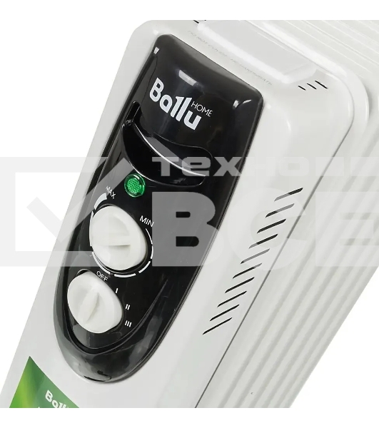 Обогреватель масляный Ballu Classic BOH/CL-07WRN (7 секций), белый, 1500 Вт, 20 м2, термостат