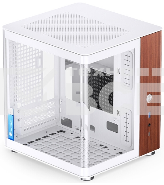 Компьютерный корпус без блока питания Case JONSBO TK-0 белый, Desktop SFF, TG, no fan, 1xUSB-A 3.2 + 1xUSB-C 3.2, SFX PSU Support, mITX белый