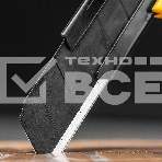 Нож Denzel 18 мм, сменное лезвие, SK4, корпус из цинкового сплава + TPR, торцевой зажим, фото9