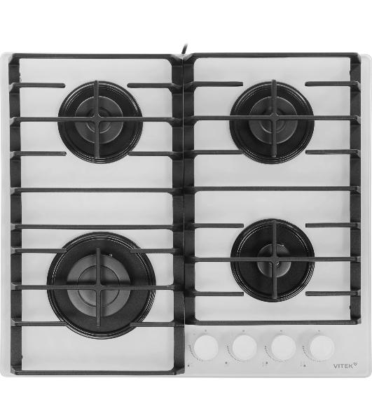Газовая варочная панель Vitek VGH 6420 WG стекло белое