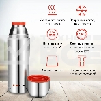 Термос Starwind 20-1000 1 л, серебристый/красный, картонная коробка, фото7