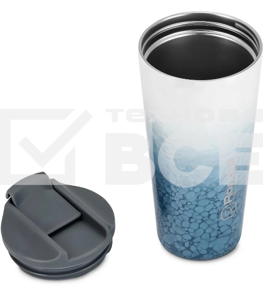 Термокружка для напитков Rondell Nubes RDS-1969 0.6 л. серо-голубой, картонная коробка