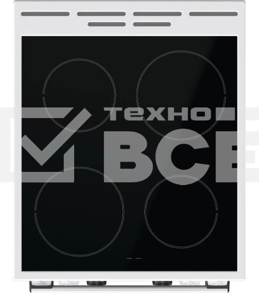Плита электрическая Gorenje GEC5C42WG белый, конфорок 4 электрических, духовка 70 л, 50 см x 85 см x 59.4 см (без крышки)