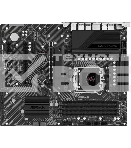 Материнская плата ASRock B650 PG Lightning, AM5, AMD B650, 4xDDR5, 4xSATA, 3xM.2, 1xPCI-E 4.0 x16, 1xPCI-E 4.0 x2, 1xHDMI, 1x 2.5Gb LAN, 4xUSB-A 2.0, 7xUSB-A 3.2 Gen 1, 1xUSB-C 3.2 Gen 2x2, 3x3.5 мм, 7.1, ATX