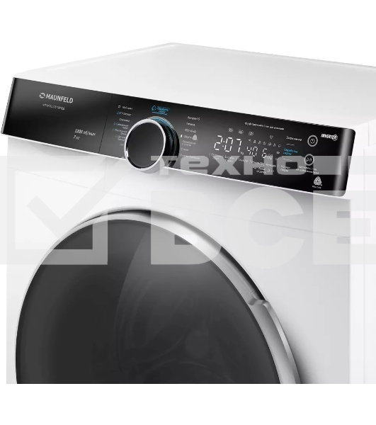 Стиральная машина Maunfeld MFWM127STWH06 белый, загрузка фронтальная 7 кг, 1200 об/мин., класс: А+++