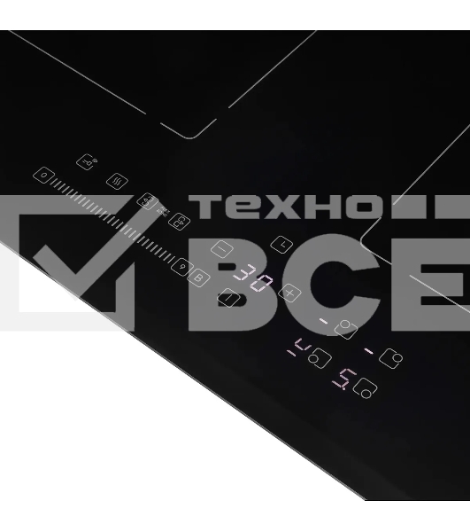 Индукционная варочная поверхность Hyundai HHI 6781 BG независимая, черный