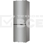 Холодильник Gorenje NRKE62XL серебристый металлик двухкамерный 203/99л морозилка снизу, No Frost, фото7