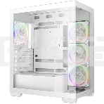 Компьютерный корпус Deepcool CG580 4F V2 WH без БП, боковое окно (панорама), 4x120мм ARGb PWM вентилятора, белый, ATX (R-CG580-WHADA4-G-2), фото10
