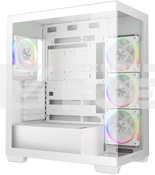 Компьютерный корпус Deepcool CG580 4F V2 WH без БП, боковое окно (панорама), 4x120мм ARGb PWM вентилятора, белый, ATX (R-CG580-WHADA4-G-2)