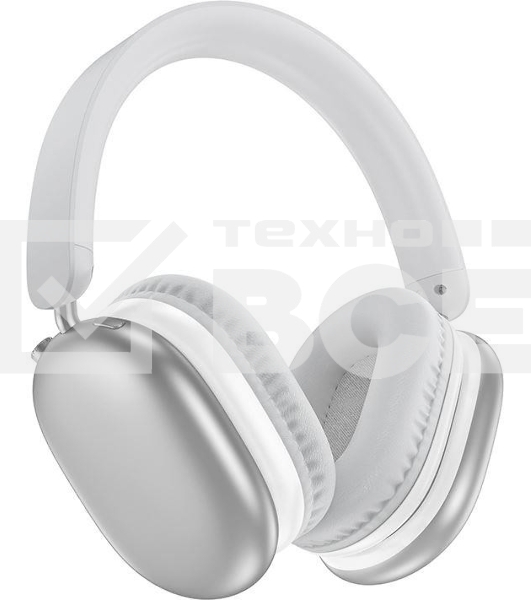 Беспроводные/проводные наушники Borofone BO27 серебристый, накладные, Bluetooth 5.3 + проводной, складная конструкция, микрофон, до 15 ч