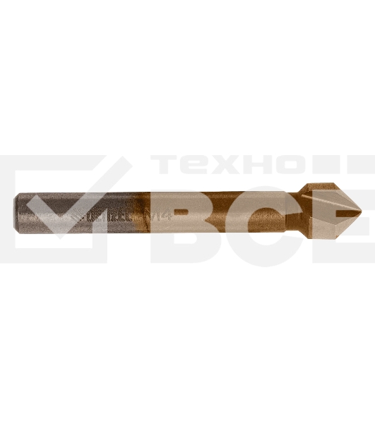 Зенковка конусная Denzel под М4, HSS, по металлу, цилиндрический хвостовик