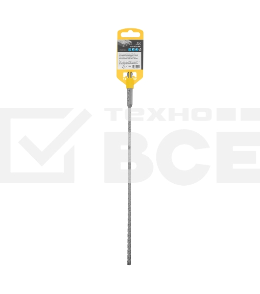 Бур по бетону Denzel цельная крестовая пластина, 6x315 мм, SDS PLUS