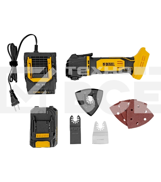 Инструмент многофункциональный аккумуляторный Denzel CMTH-20, Li-Ion, 20 В