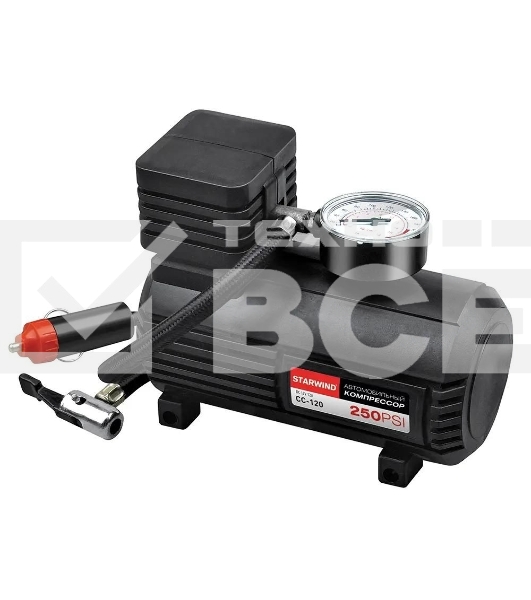Автомобильный компрессор Starwind CC-120 15л/мин шланг 0.45м