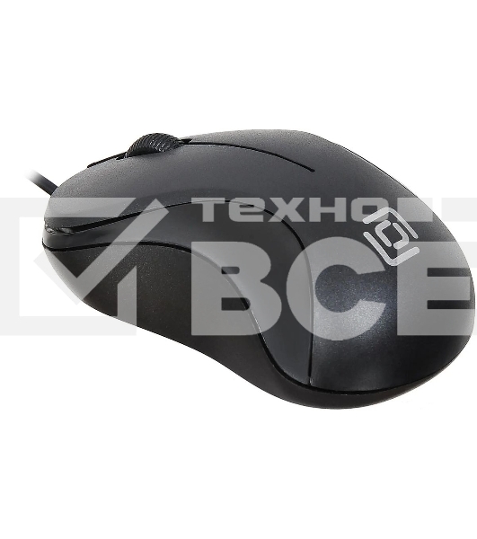Мышь проводная Oklick 115S черный, 1200 dpi, USB, кнопки - 3
