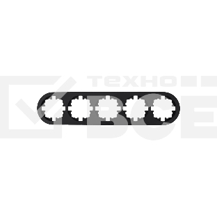 Рамка 5-м OSEN горизонт. круглая черный бархат LEZARD 744-4200-150