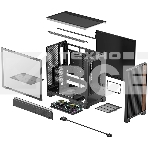 Корпус DeepCool CL600, Midi-Tower, чёрный, 2 x 120 мм, фото3