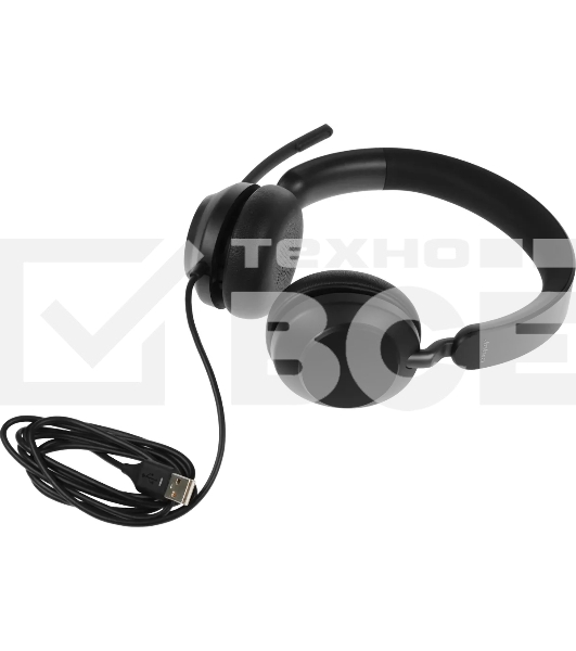Наушники с микрофоном Jabra Evolve2 40 черный накладные USB оголовье (24189-999-999)