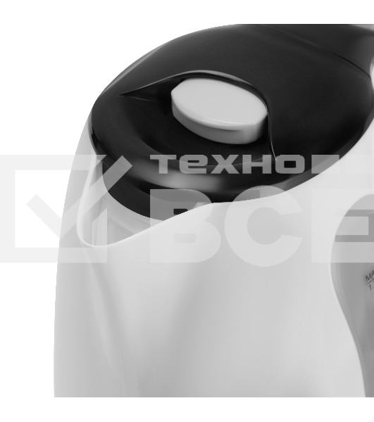 Чайник электрический Maxwell MW-1079 W, 2200Вт, 1.7л, белый/черный