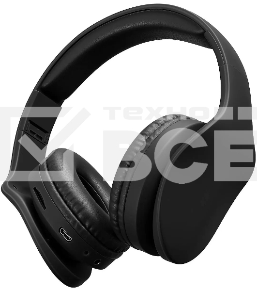 Гарнитура накладные Digma BT-17 черный беспроводные bluetooth оголовье