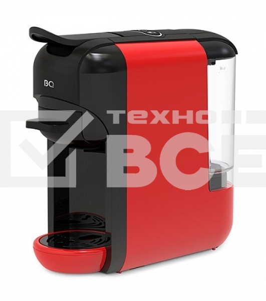 Кофеварка 3 в 1 BQ CM3000 черный-красный, исп. кофе - капсулы/молотый, 0.6 л, 1450 Вт, 19 бар