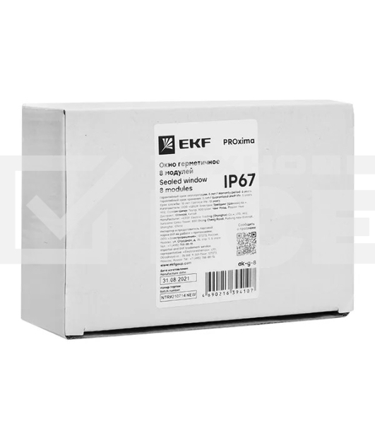 Окно герметичное 8 модулей IP67 PROxima EKF ak-g-8