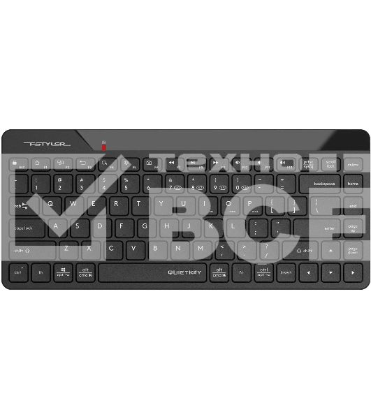Клавиатура беспроводная A4Tech Fstyler FBK22 AS, USB, Bluetooth/Радиоканал, черный