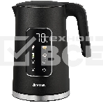 Чайник электрический Vitek VT-1162, 1.7л, 2200Вт, черный, корпус: металл/пластик, фото 1