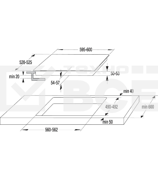 Электрическая варочная панель Gorenje ECT641BSC, Hi-Light, независимая, черный