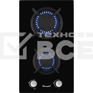 Газовая варочная панель Weissgauff HGG 320 BGR независимая, черный