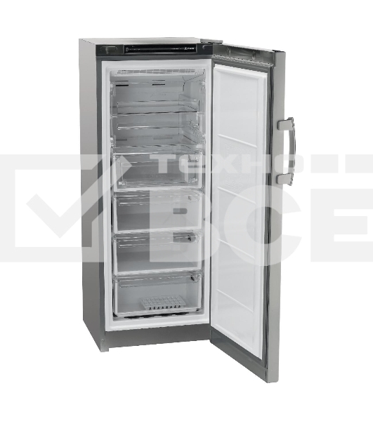 Морозильная камера Indesit DFZ 4150 G, серебристый, 204л, 6 ящиков