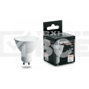 Лампа светодиодная FERON PRO LB-1606 (38088) GU10 6W 6400K