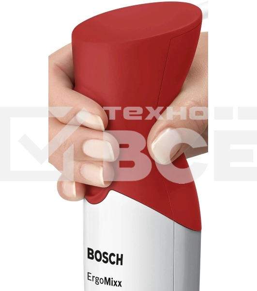 Блендер погружной Bosch MSM64110 450Вт белый/красный