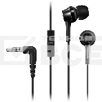Наушники Panasonic RP-TCM115GCK внутриканальные 10-24000Гц 1.2м 3.5мм 98дБ микрофон, черный, фото 1