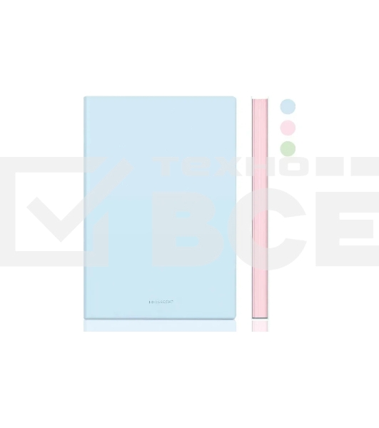 Блокнот Deli 22283LT-BLUE 210х143мм, искусственная кожа, 96л, голубой