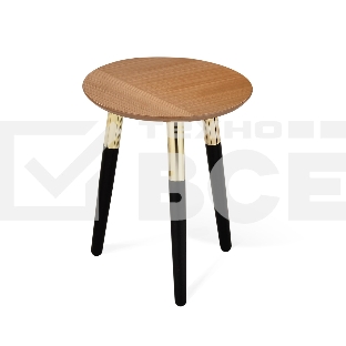 Столик кофейный SHEFFILTON SHT-CT17 дуб весенний/черное дерево/латунь (191695)