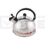 Чайник из нерж. стали Mallony MAL-CITY-01 с рисунком, меняющим цвет (2,8 литра, со свистком, капсульное дно), фото4