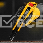 Нож Denzel 18 мм, сменное лезвие, SK4, корпус из цинкового сплава + TPR, торцевой зажим, фото10