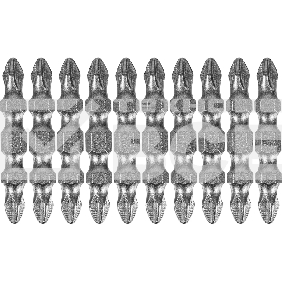 Набор бит Denzel двухстор., PH2-PH2х45 мм, сталь S2, 10 шт.