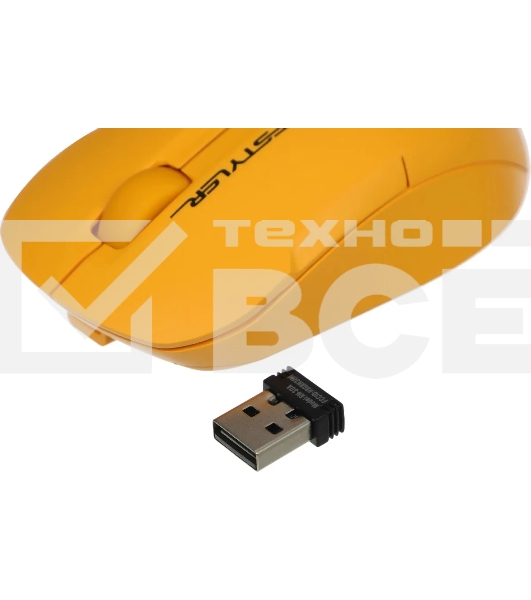 Мышь беспроводная A4Tech Fstyler FG15CS Air2 желтый, 1200 dpi, радиоканал, USB, кнопки - 3