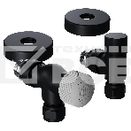 Набор термостатический осевой Royal Thermo Design Pro 15мм М30х1,5 черный, фото2