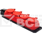 Колодка каучуковая ЭРА с/з 4 гн 16A IP44 красная (7/70/420), фото4