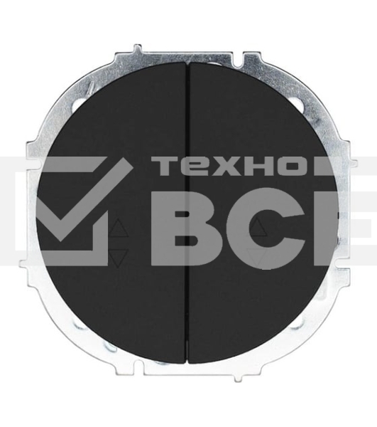 Выключатель проходной 2-кл. СП OSEN 10А IP20 механизм черный бархат LEZARD 743-4288-106