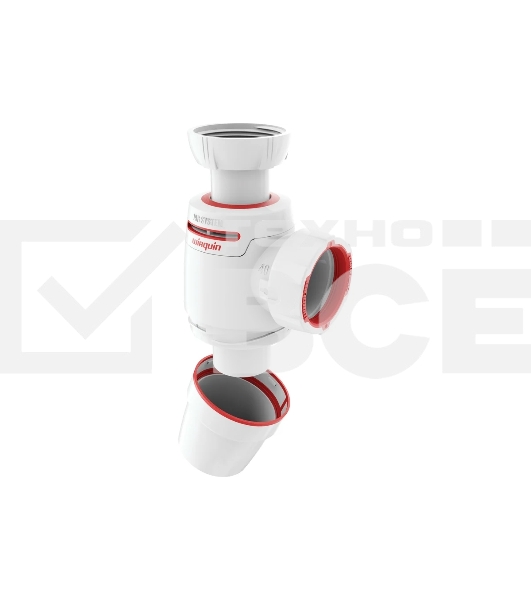 Сифон WIRQUIN NEO AIR SYSTEM с выпуском 1 ¼ х 40 ми гофротрубой L800 мм. 40 х 40/50 мм