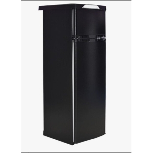 Холодильник Саратов 263 черный муар двухкамерный 159/30 л морозилка сверху, капельная система