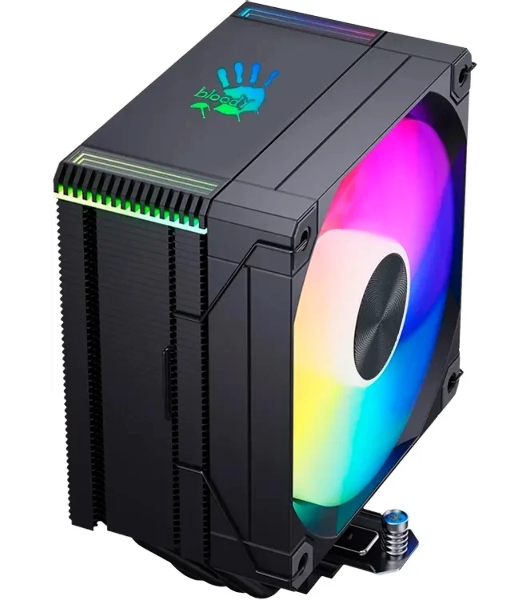 Устройство охлаждения(кулер) Bloody AC-12 ARGB Soc-AM5/AM4/1200/1700/1851 черный 4-pin 14-26dB Al+Cu 230W 582gr Ret (AC-12-ARGB230-BK)