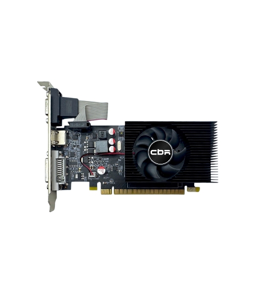 Видеокарта CBR GeForce GT 730, 2 GB DDR3, 128 bit, HDMI, DVI-D, VGA, GPU 700 MHz