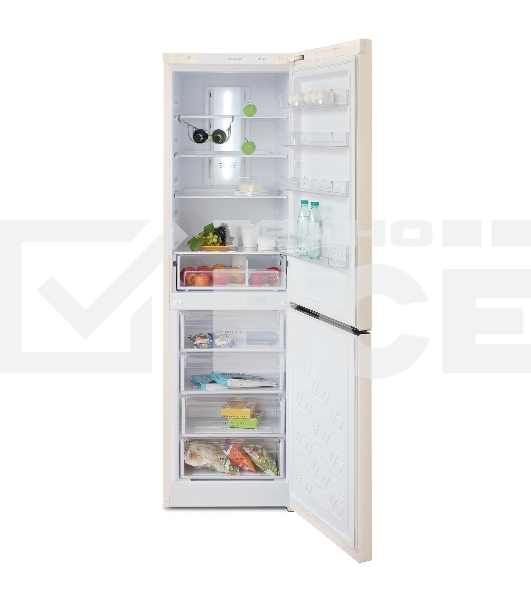 Холодильник Бирюса B-G980NF бежевый двухкамерный 240/130 л морозилка снизу, No Frost