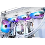 Система водяного охлаждения Thermalright Frozen Prism 360 ARGB Soc-AM5/AM4/1151/1200/2066/1700 белый 4-pin 27dB Al Ret (F-PRISM-360-WH-ARGB), фото2